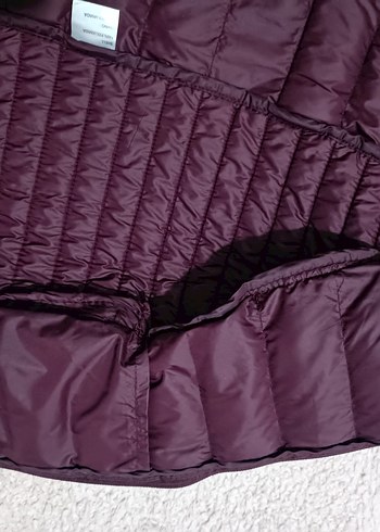 Bordo Kadın Kışlık Fermuarlı Mont - Görsel 2