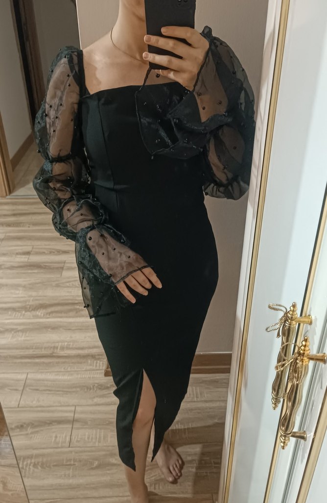 siyah elbise - Görsel 2