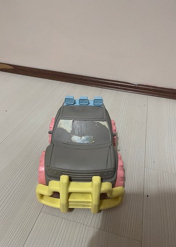 Gri Oyuncak Araba Büyük Tekerlekli - Görsel 2