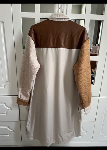 Kadın peluş tunik- Camel bej - Görsel 4