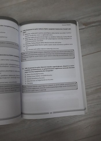 Beden Anayasa Adli İdari Hakimlik Soru Bankası