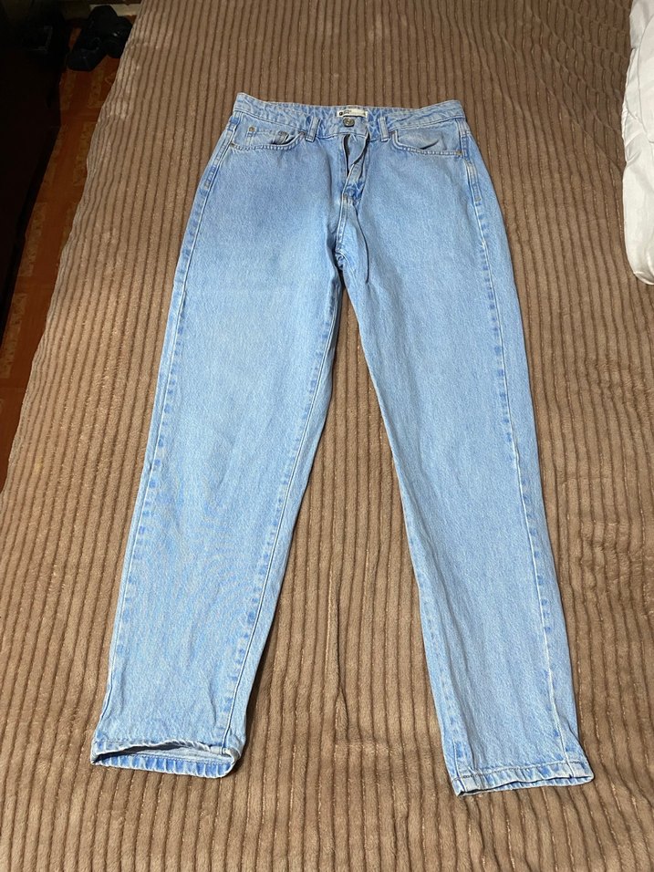 Mavi Kot Pantolon Mom Jean modeli - Görsel 2