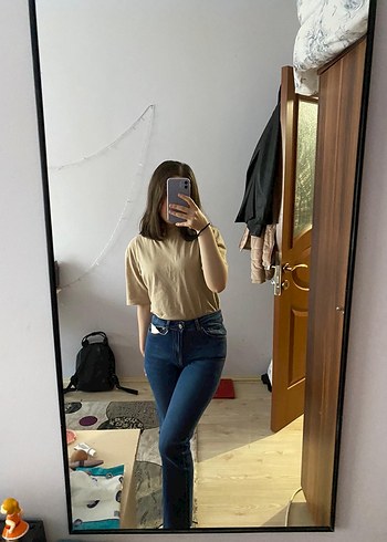 Kadın Lacivert Bootcut Jean Pantolon - Görsel 6