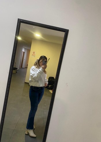 Kadın Lacivert Bootcut Jean Pantolon - Görsel 2