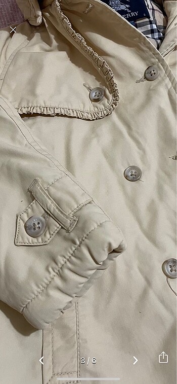 24-36 Ay Beden Burberry kız çocuk mont