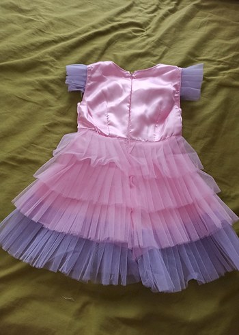 Diğer Kız Çocuk Pembe Fırfırlı Elbise