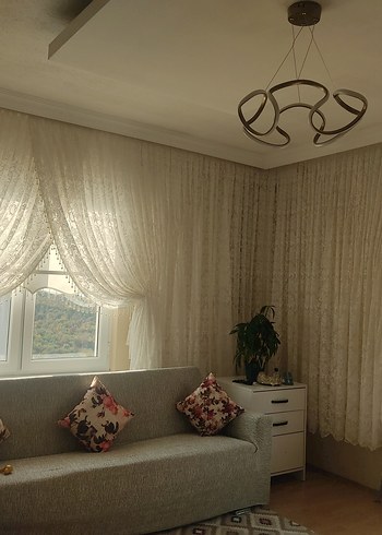 Modern Klasik Beyaz Tül Perde - Görsel 3