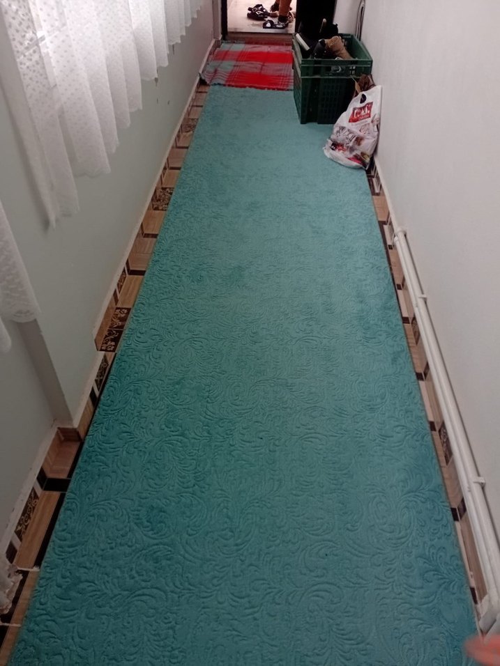 Turkuaz Desensiz Klasik Halı - Görsel 2