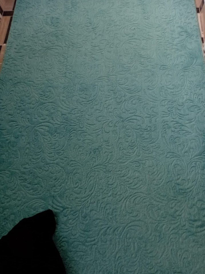 Turkuaz Desensiz Klasik Halı - Görsel 3