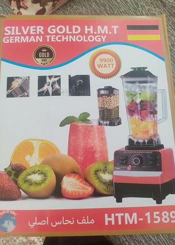 Silver Gold H.M.T Renkli Blender 9900 Watt - Görsel 2