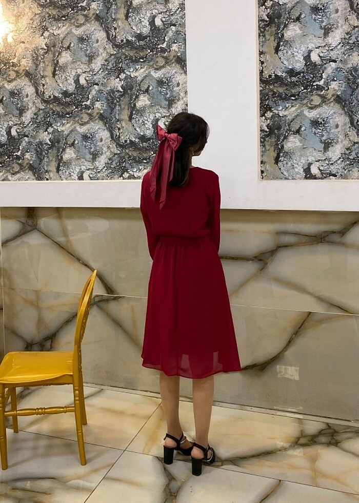 Midi boy tül elbise  - Görsel 2