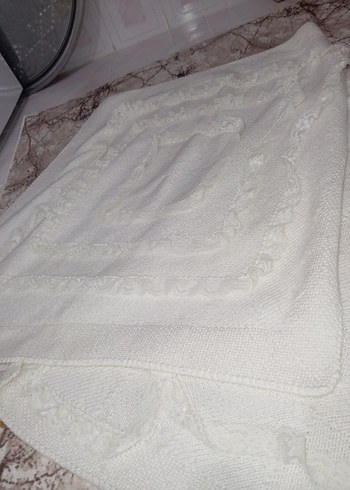 dantelli triko bebek battaniye - Görsel 4