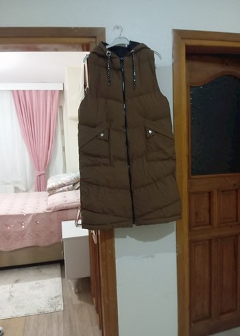 kapüşonlu şişme bayan mont - Görsel 2