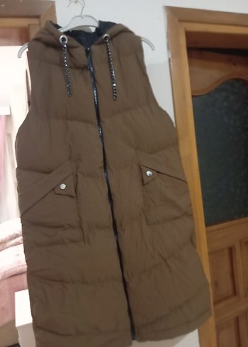 kapüşonlu şişme bayan mont - Görsel 3