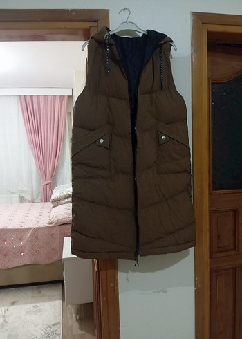 kapüşonlu şişme bayan mont - Görsel 6