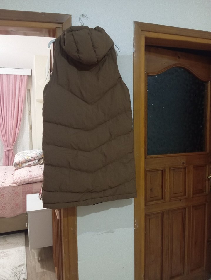 kapüşonlu şişme bayan mont - Görsel 5