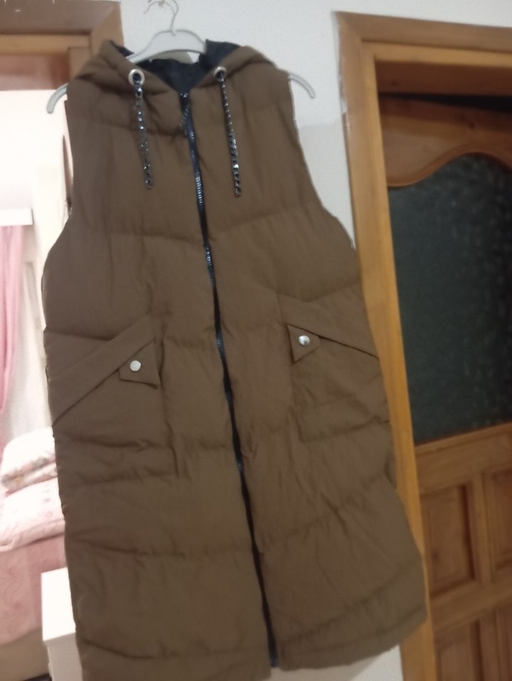 kapüşonlu şişme bayan mont - Görsel 3