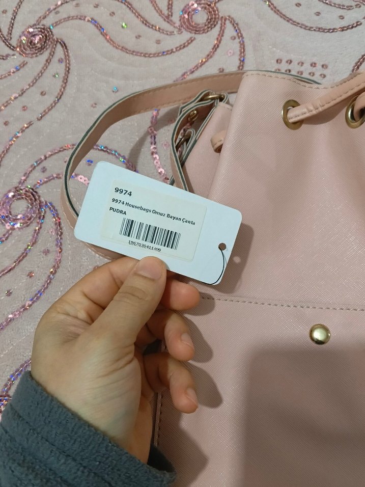 pudra bayan kol çanta - Görsel 3