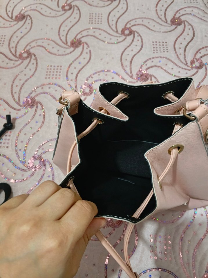 pudra bayan kol çanta - Görsel 5