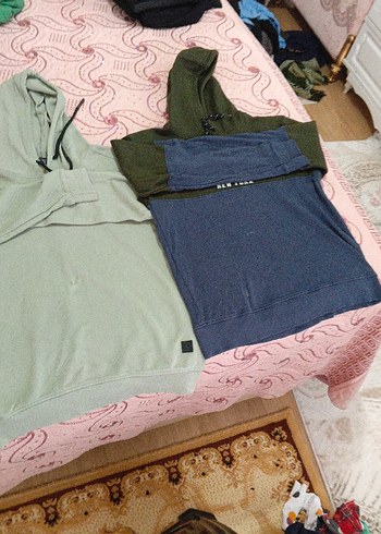 Gri Erkek Kapüşonlu Fermuarlı Sweatshirt - Görsel 2