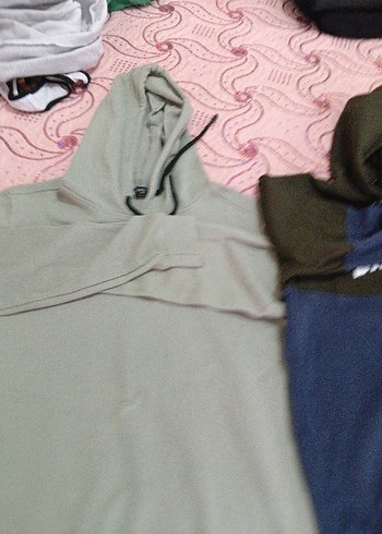 Gri Erkek Kapüşonlu Fermuarlı Sweatshirt - Görsel 7