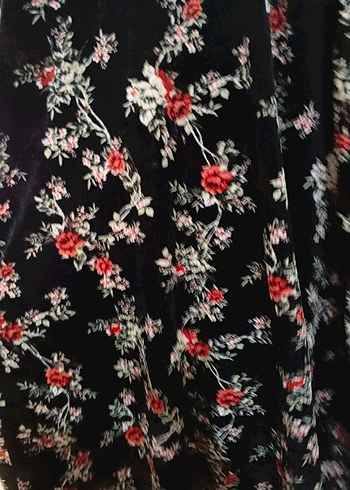 bayan tesettür kadife elbise - Görsel 4