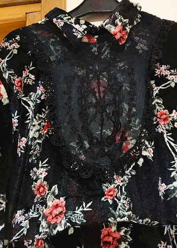 bayan tesettür kadife elbise - Görsel 3