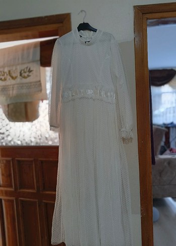 Uzun Beyaz elbise - Görsel 2