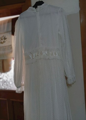 Uzun Beyaz elbise - Görsel 3