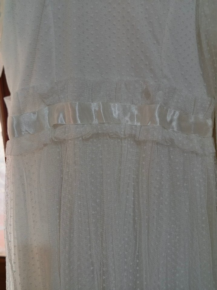 Uzun Beyaz elbise - Görsel 5