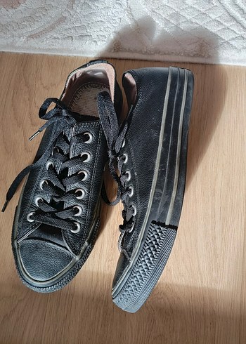 Siyah Bağcıklı Grunge Punk Kadın Spor Ayakkabı - Görsel 2