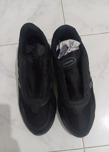 Adidas Siyah Erkek Spor Ayakkabı Velcro Bantlı
