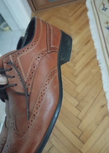 43 Beden kahverengi Renk Kahverengi Deri Klasik Erkek Ayakkabı