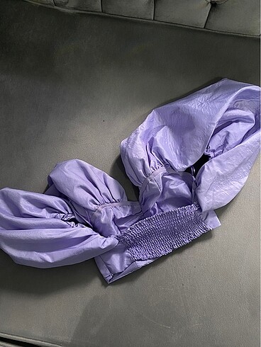 Lila crop üst - Görsel 5