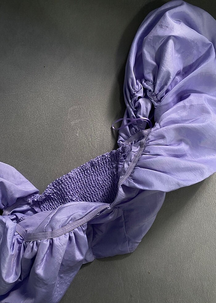 Lila crop üst - Görsel 3