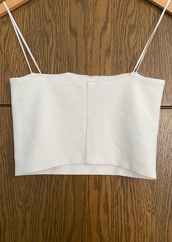 Beyaz Minimalist İnce Askılı Bralet - Görsel 5