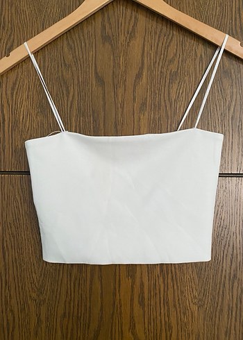 Beyaz Minimalist İnce Askılı Bralet - Görsel 3