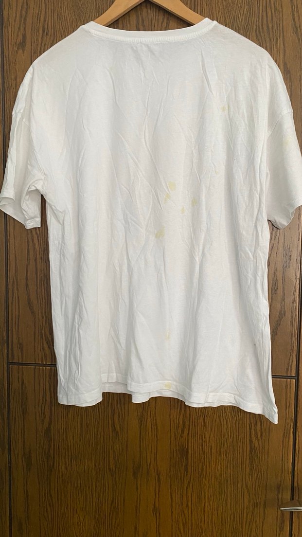 Beyaz Baskılı Kadın Kısa Kollu Tişört - Görsel 4