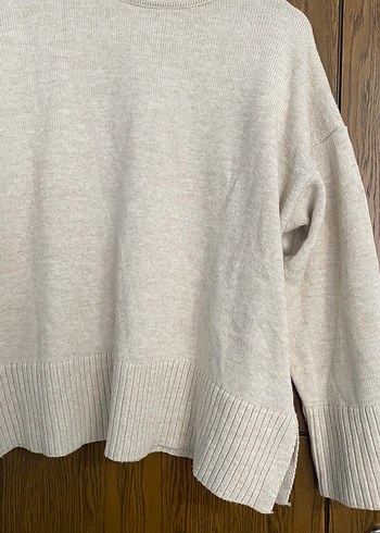 Bej Örgü Kadın Kazak - Görsel 2