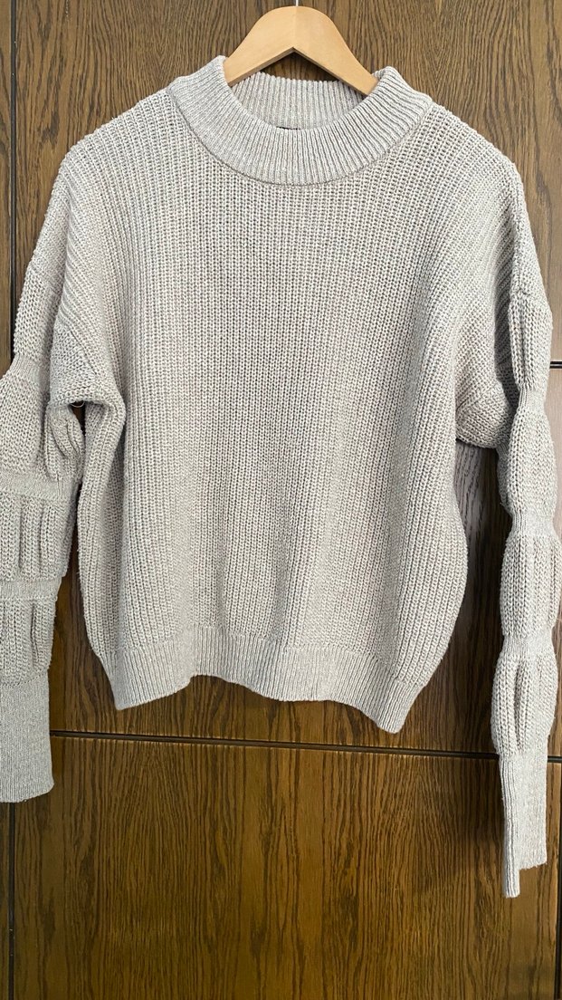 Bej Örgü Kadın Kazak - Görsel 2