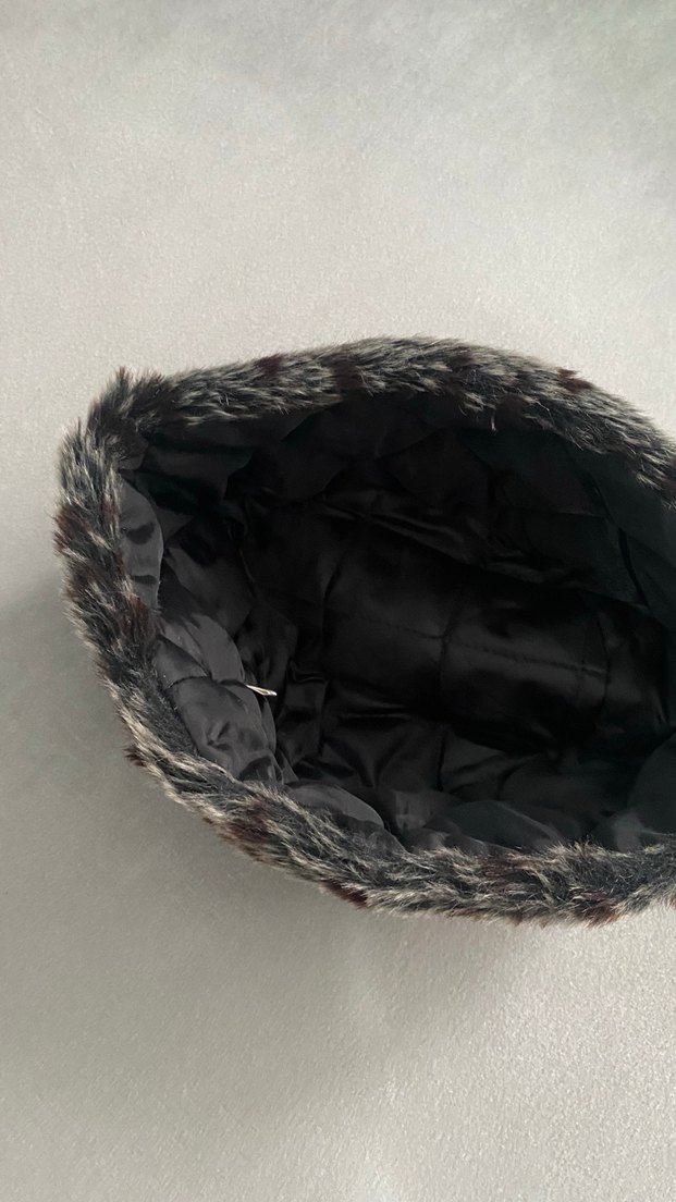 Kahverengi Kürklü Kadın Şapka - Görsel 3
