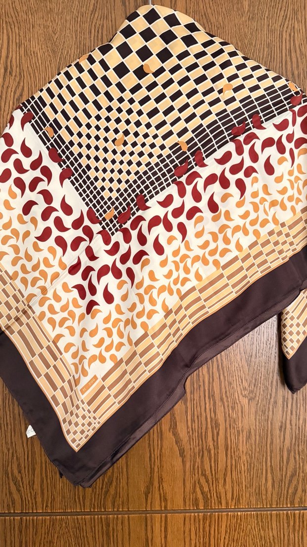 Kahverengi Bohem Kadın Fular - Görsel 3