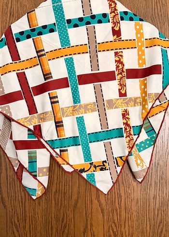 Renkli Bohem Kadın Fular - Görsel 3