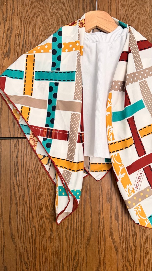 Renkli Bohem Kadın Fular - Görsel 2