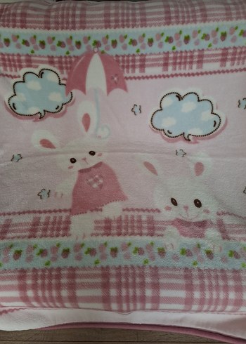 Pamuklu Pembe Baskılı Çocuk Uyku Tekstili - Görsel 2