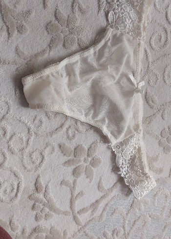 Nakışlı Beyaz Midi Hamile İç Çamaşırı - Görsel 3