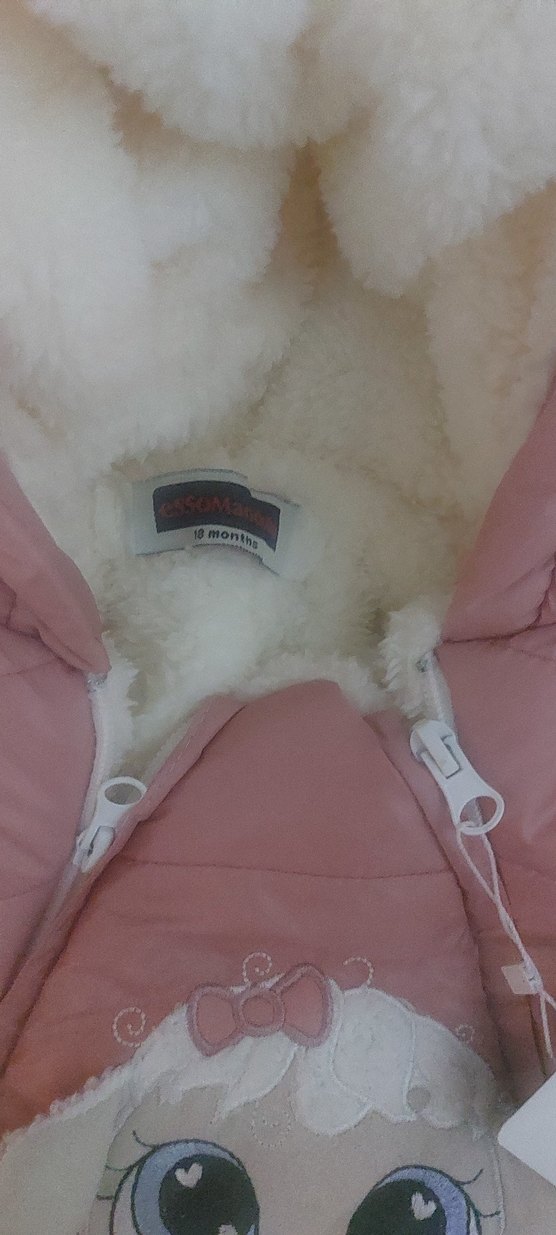 Kız Bebek Kapüşonlu Pembe Tulum astronot - Görsel 5