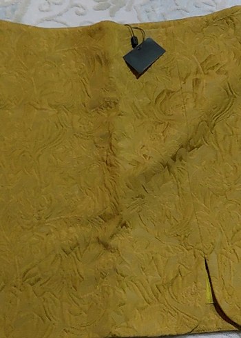 hardal Denim Mini Etek - Görsel 4