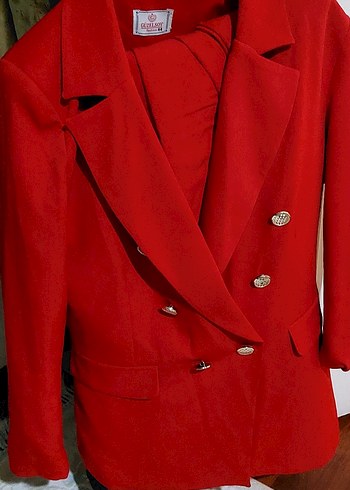 Kırmızı Uzun Drapeli Kadın Pantolon - Görsel 3