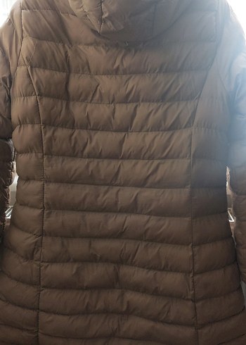 Bej Kadın Uzun Kürklü Kışlık Mont - Görsel 7